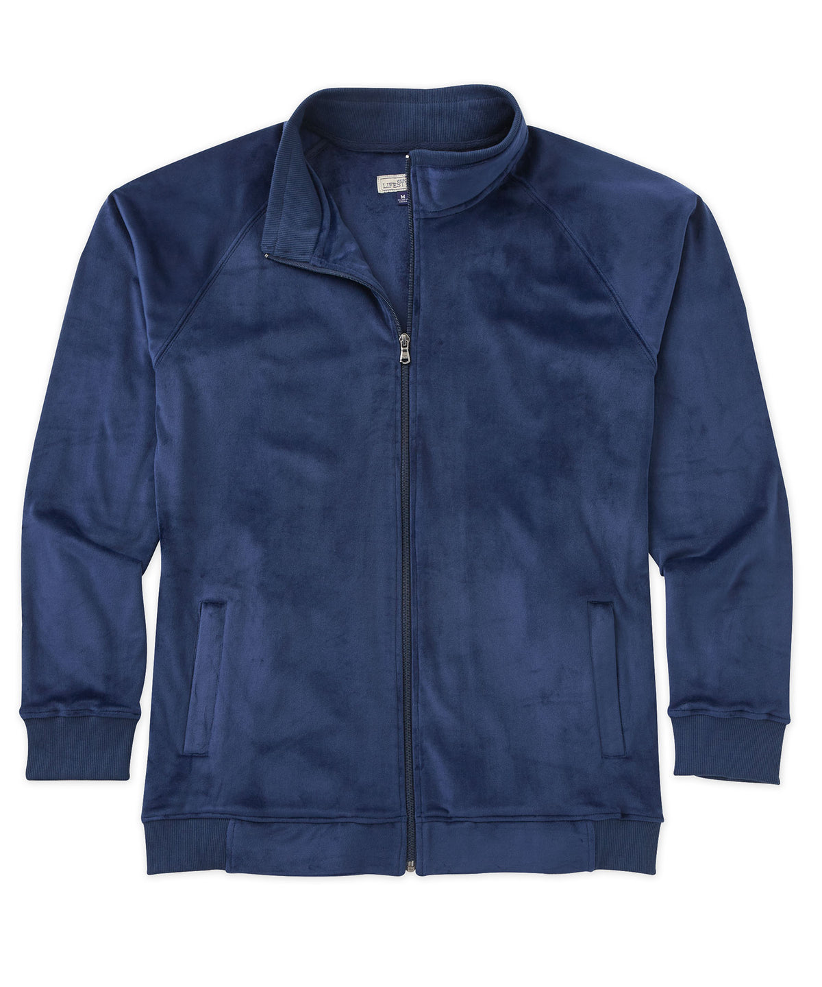 Westport Lifestyle Velour Track Jacket, Men's Big & Tall