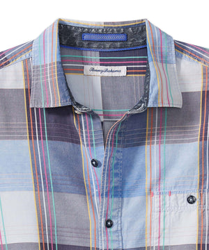 Tommy Bahama Long Sleeve Mood Indigo Plaid Sport Shirt