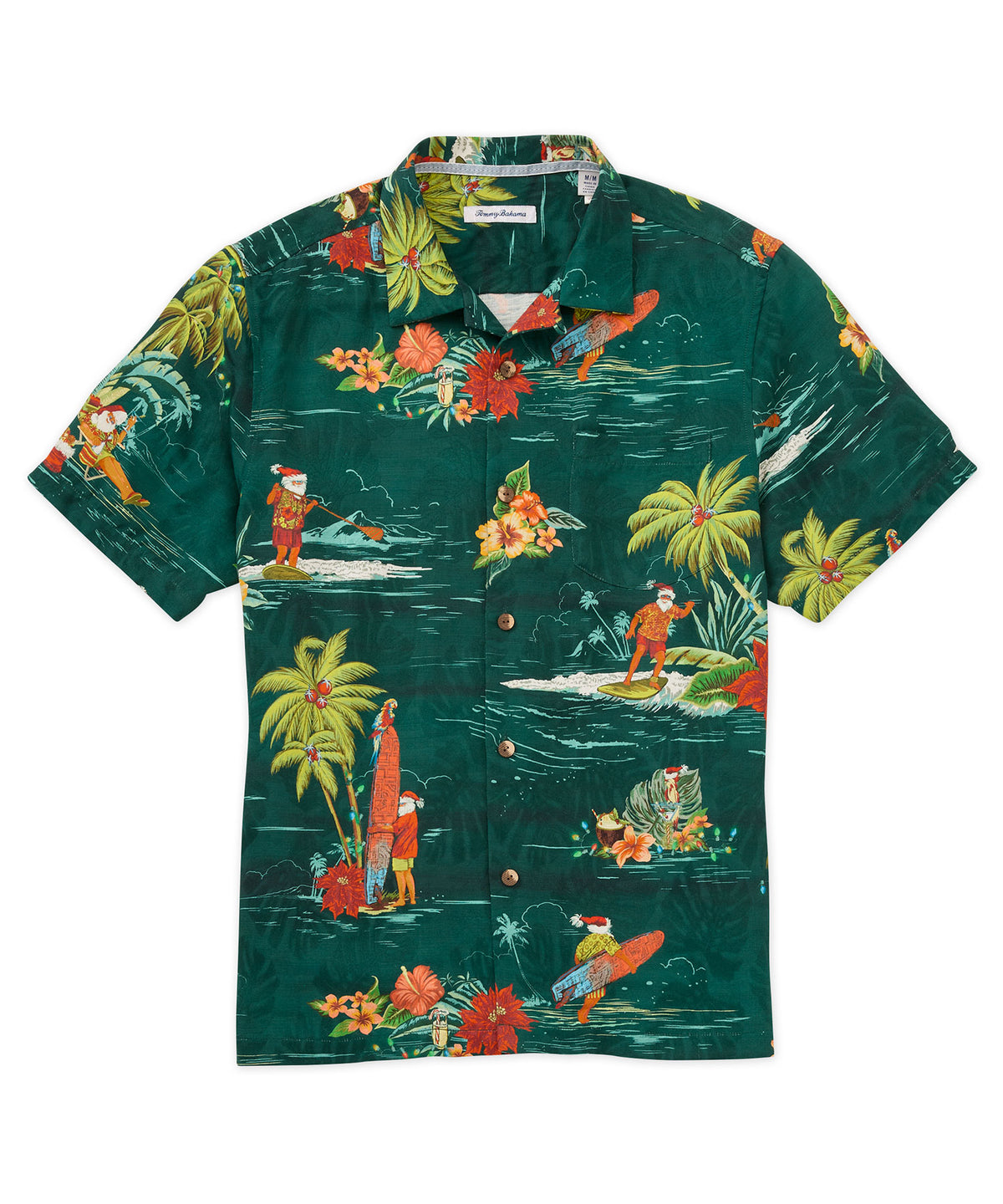 Tommy Bahama Short Sleeve Surf's Up Sport Shirt, Men's Big & Tall