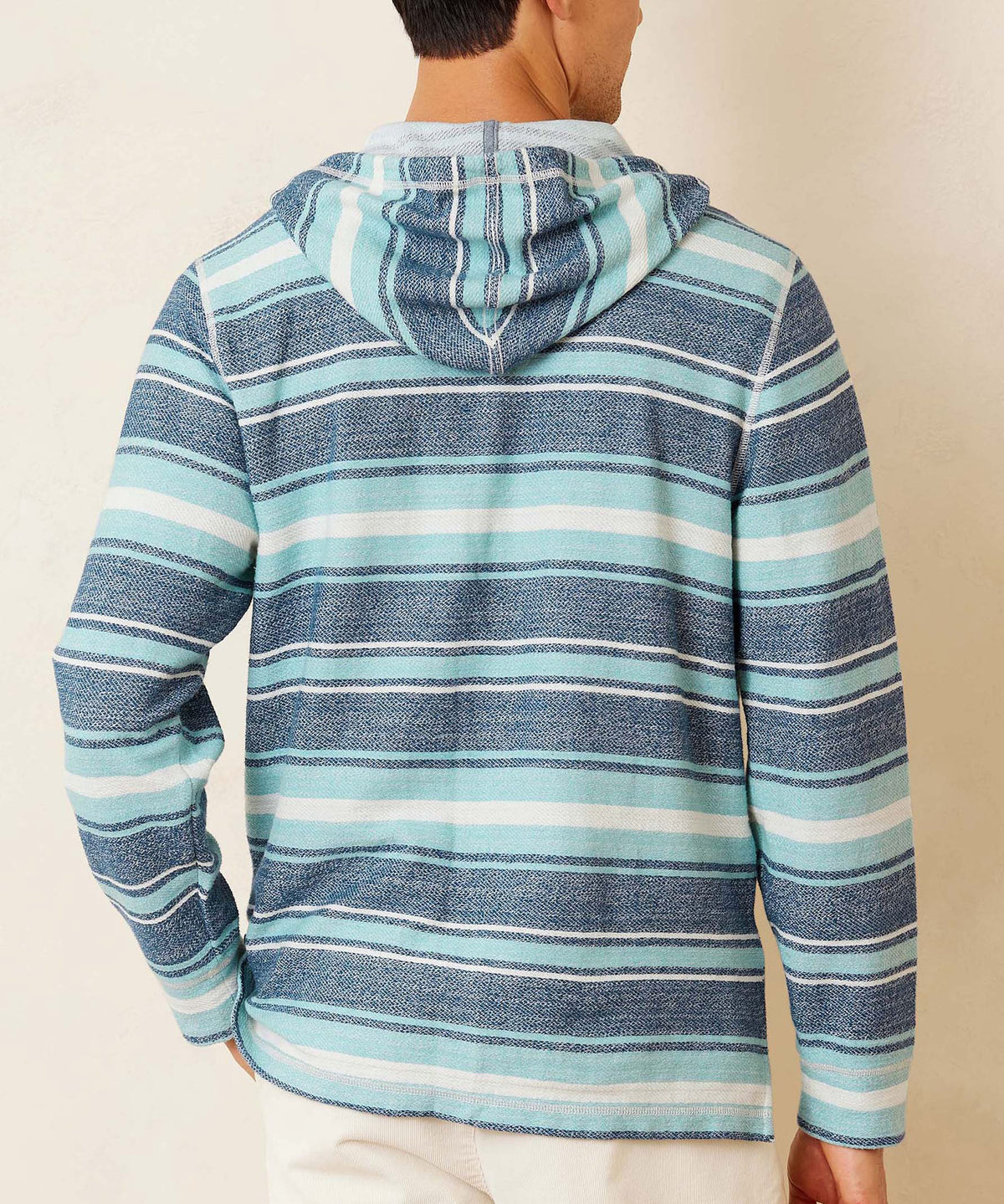 Tommy Bahama Long Sleeve Blue Horizon Baja Hoodie Pullover, Men's Big & Tall