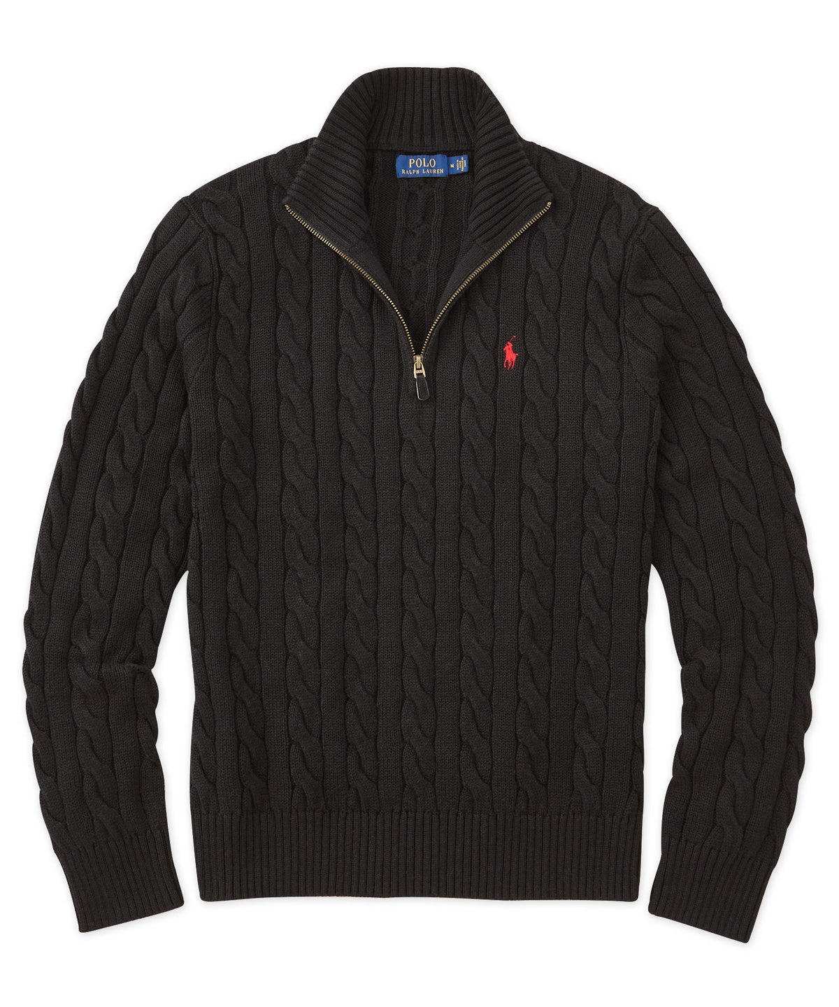 Polo Ralph Lauren Cotton Cable Half-Zip Sweater, Men's Big & Tall