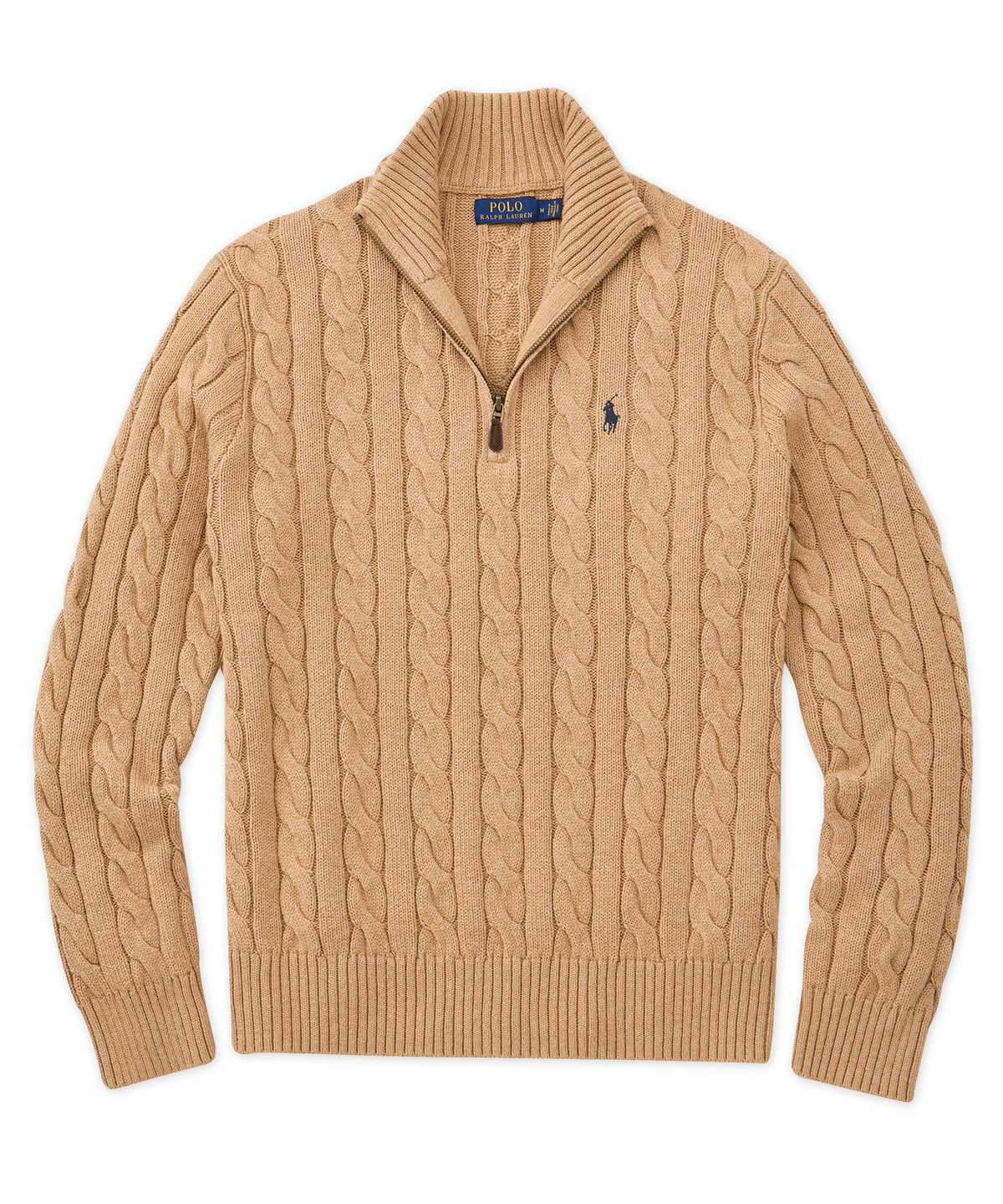 Polo Ralph Lauren Cotton Cable Half-Zip Sweater, Men's Big & Tall