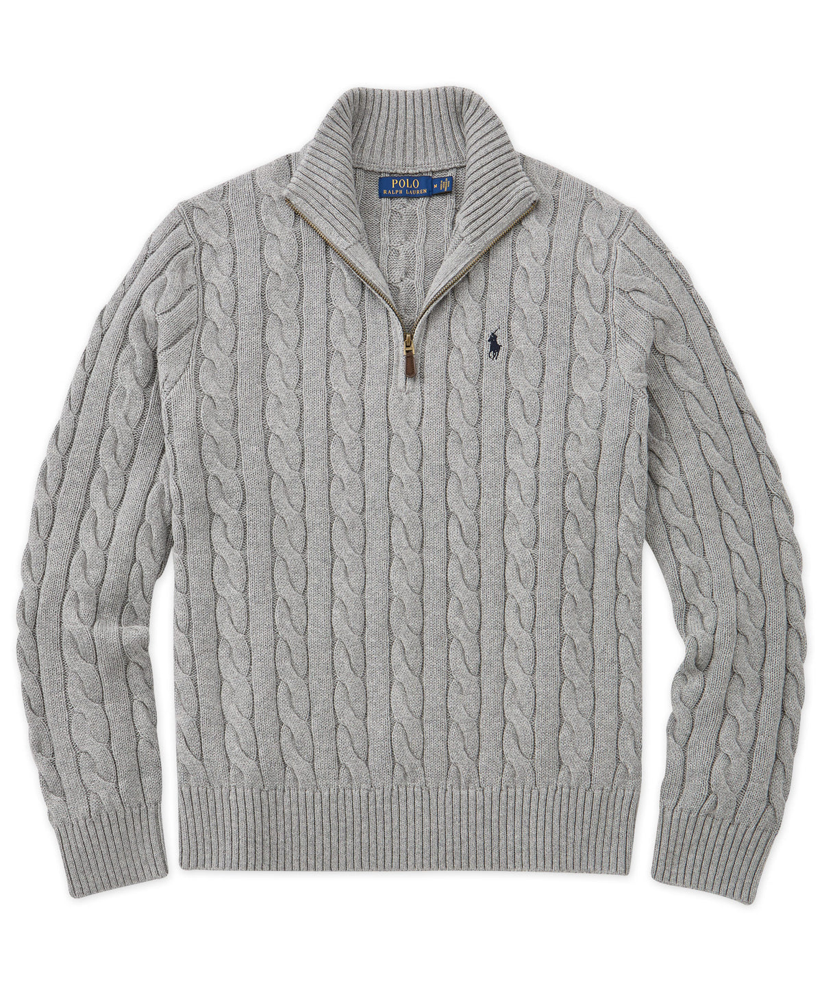 Polo Ralph Lauren Cotton Cable Half-Zip Sweater, Men's Big & Tall