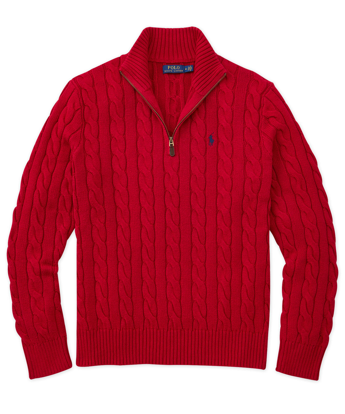 Polo Ralph Lauren Cotton Cable Half-Zip Sweater, Men's Big & Tall