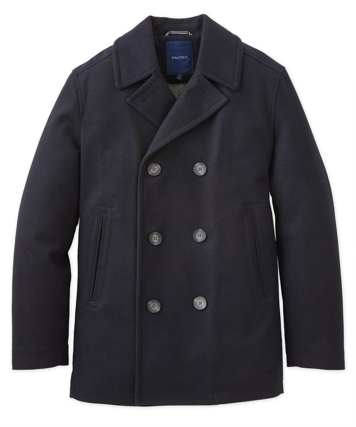 Nautica Double Breasted Peacoat, Men's Big & Tall