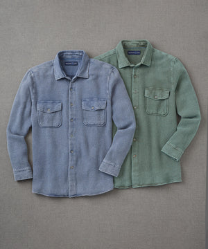 Westport 1989 Long Sleeve Basket Weave Overshirt