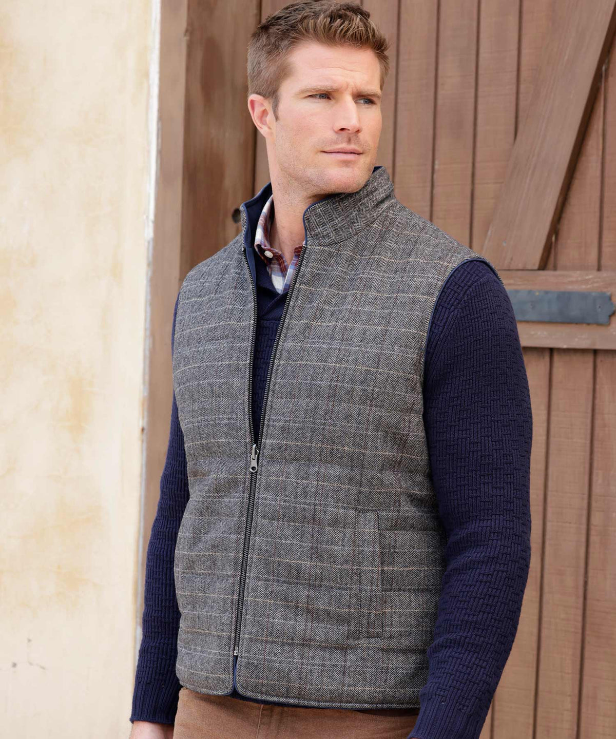 Westport Black Reversible Quilted Vest, Men's Big & Tall