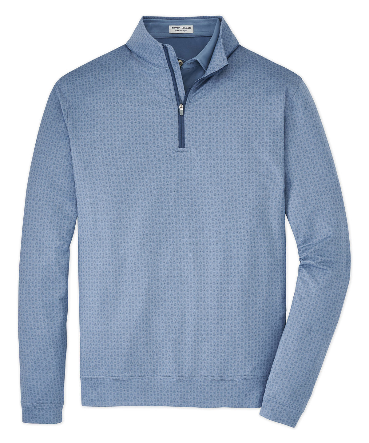 Peter Millar Skull Print Perth Quarter-Zip Pullover, Men's Big & Tall