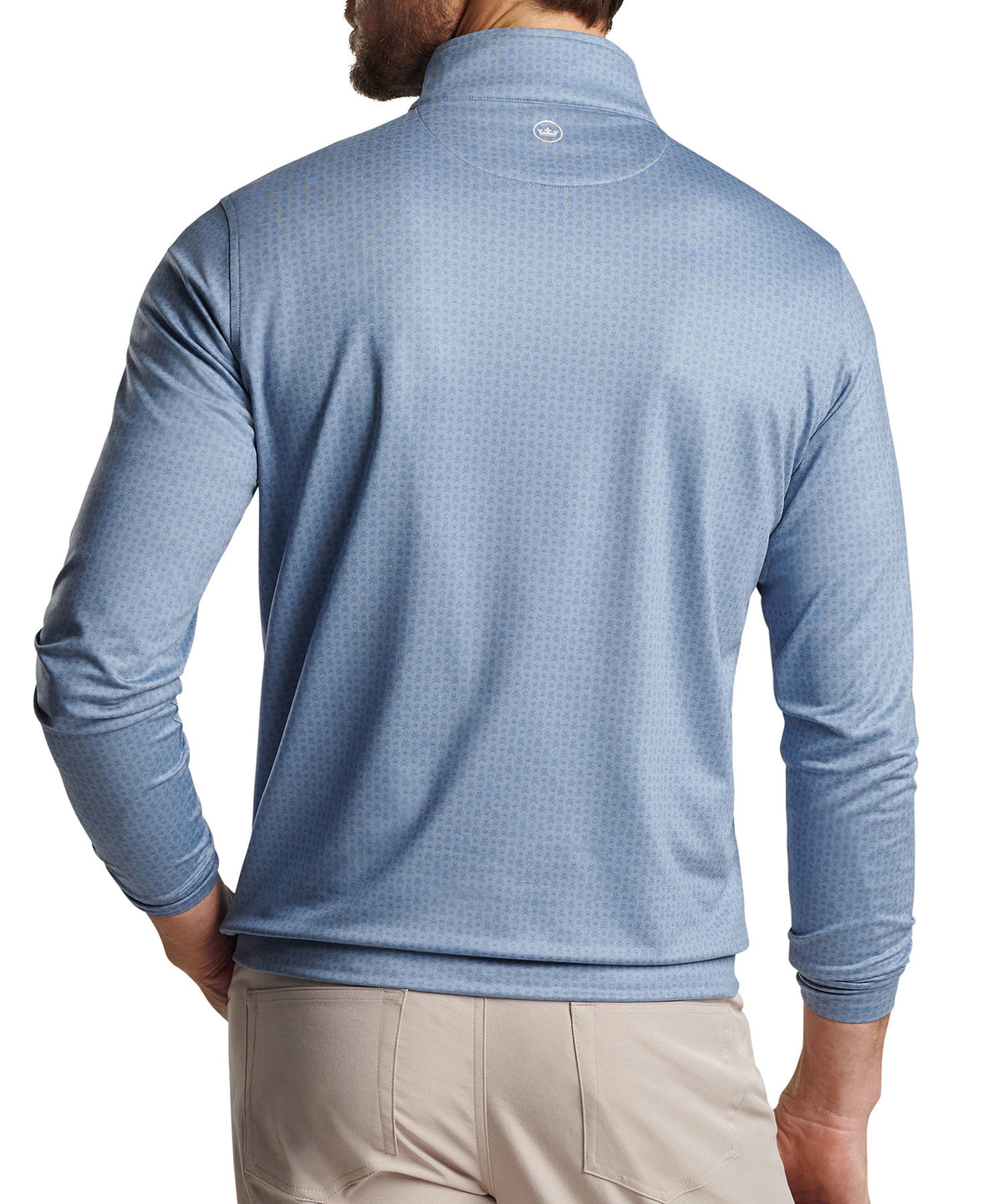 Peter Millar Skull Print Perth Quarter-Zip Pullover, Men's Big & Tall