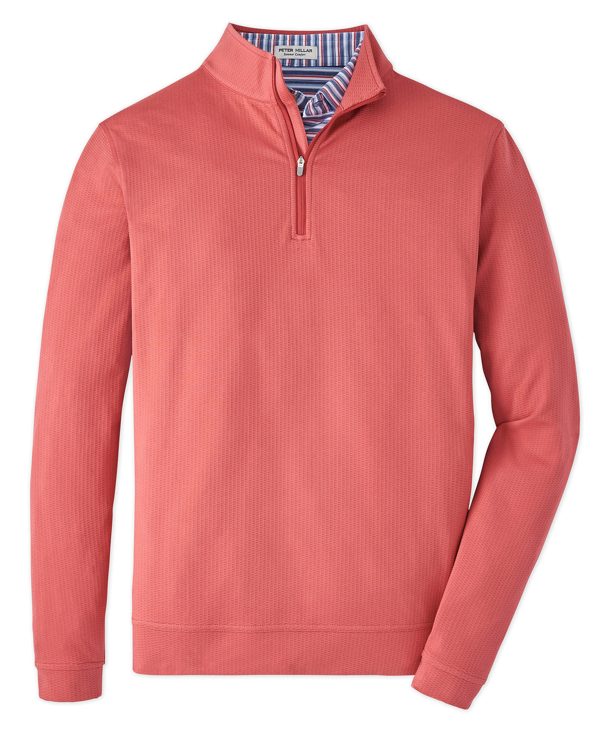 Peter Millar Pineapple Print Perth Quarter-Zip Pullover, Men's Big & Tall