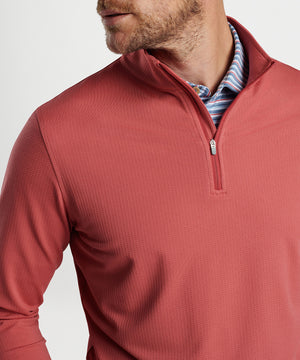 Peter Millar Pineapple Print Perth Quarter-Zip Pullover