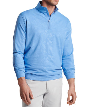 Peter Millar Floral Print Perth Quarter-Zip Pullover