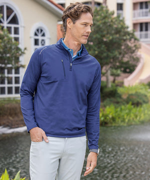 Peter Millar Camo Print Verge Quarter-Zip Pullover