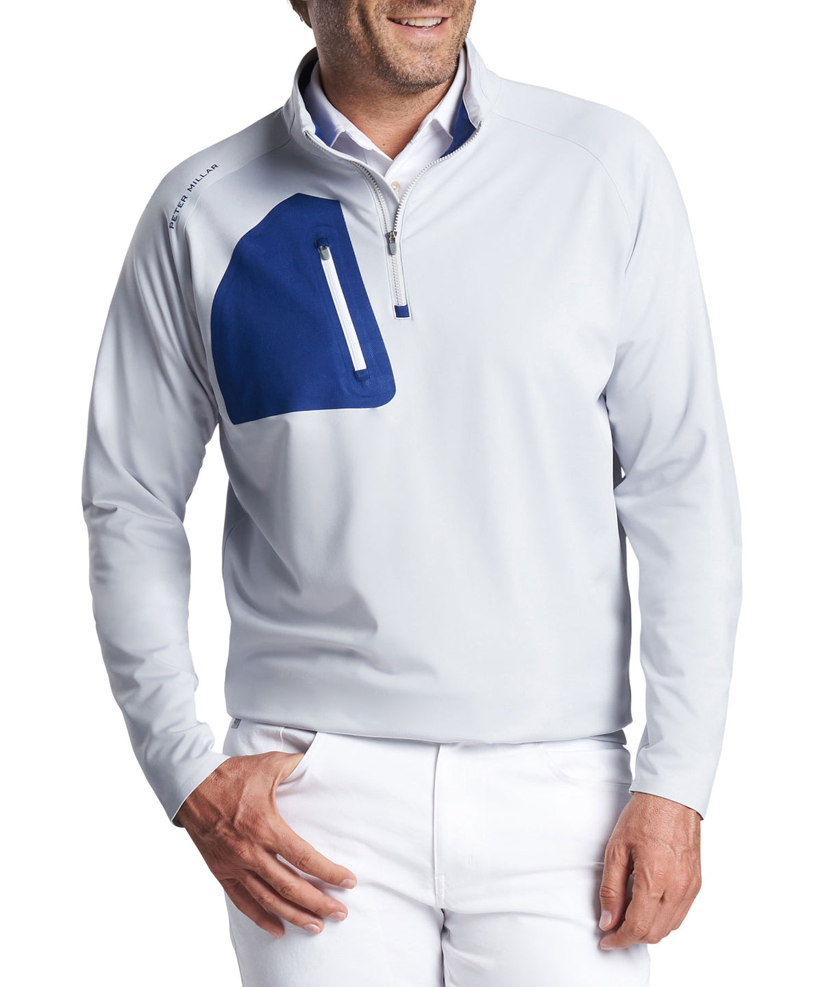 Peter Millar Verge Quarter-Zip Pullover, Men's Big & Tall