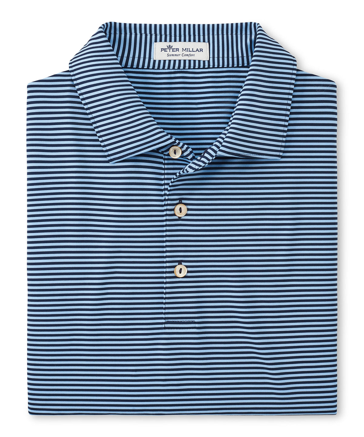 Peter Millar Short Sleeve Hales Stripe Polo Knit Shirt, Men's Big & Tall