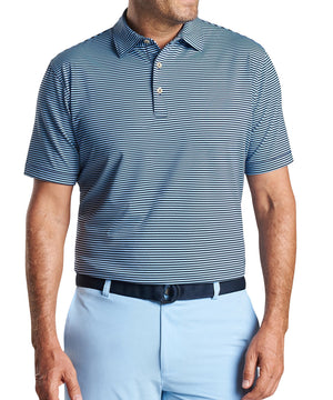 Peter Millar Short Sleeve Hales Stripe Polo Knit Shirt