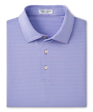 Peter Millar Short Sleeve Hales Stripe Polo Knit Shirt