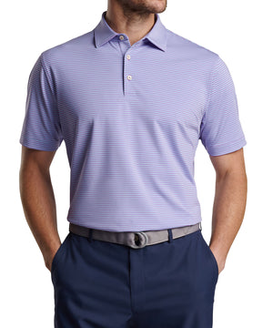 Peter Millar Short Sleeve Hales Stripe Polo Knit Shirt