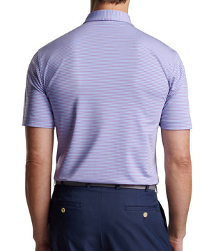 Peter Millar Short Sleeve Hales Stripe Polo Knit Shirt