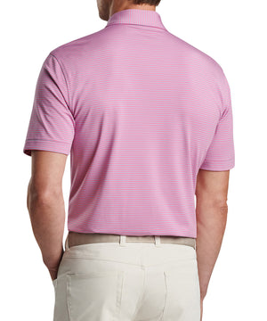 Peter Millar Short Sleeve Hales Stripe Polo Knit Shirt