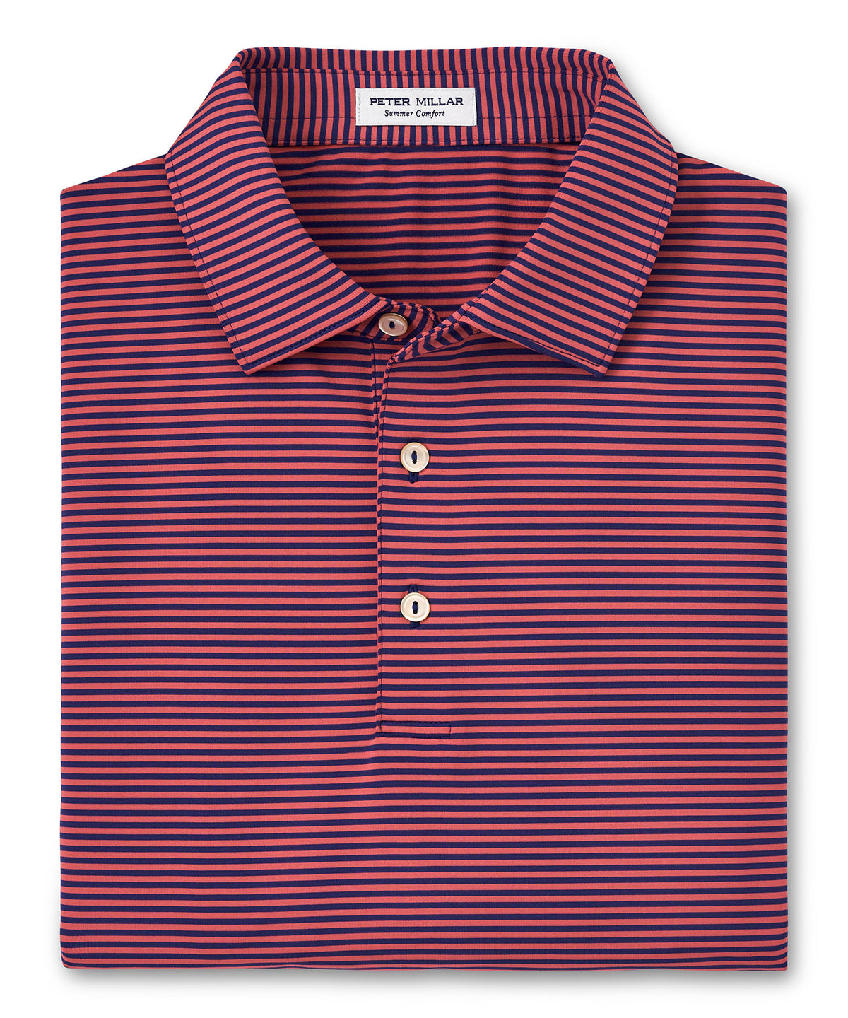 Peter Millar Short Sleeve Hales Stripe Polo Knit Shirt, Men's Big & Tall