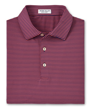 Peter Millar Short Sleeve Hales Stripe Polo Knit Shirt