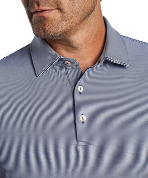 Peter Millar Short Sleeve Jubilee Stripe Polo Knit Shirt