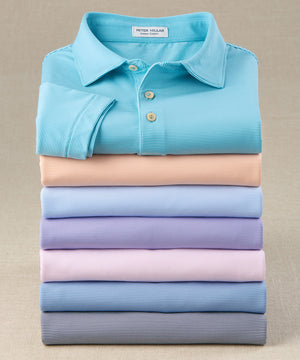 Peter Millar Short Sleeve Jubilee Stripe Polo Knit Shirt