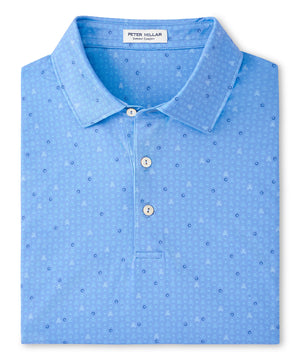 Peter Millar Short Sleeve Skull Print Polo Knit Shirt