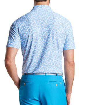 Peter Millar Short Sleeve Game Over Print Polo Knit Shirt