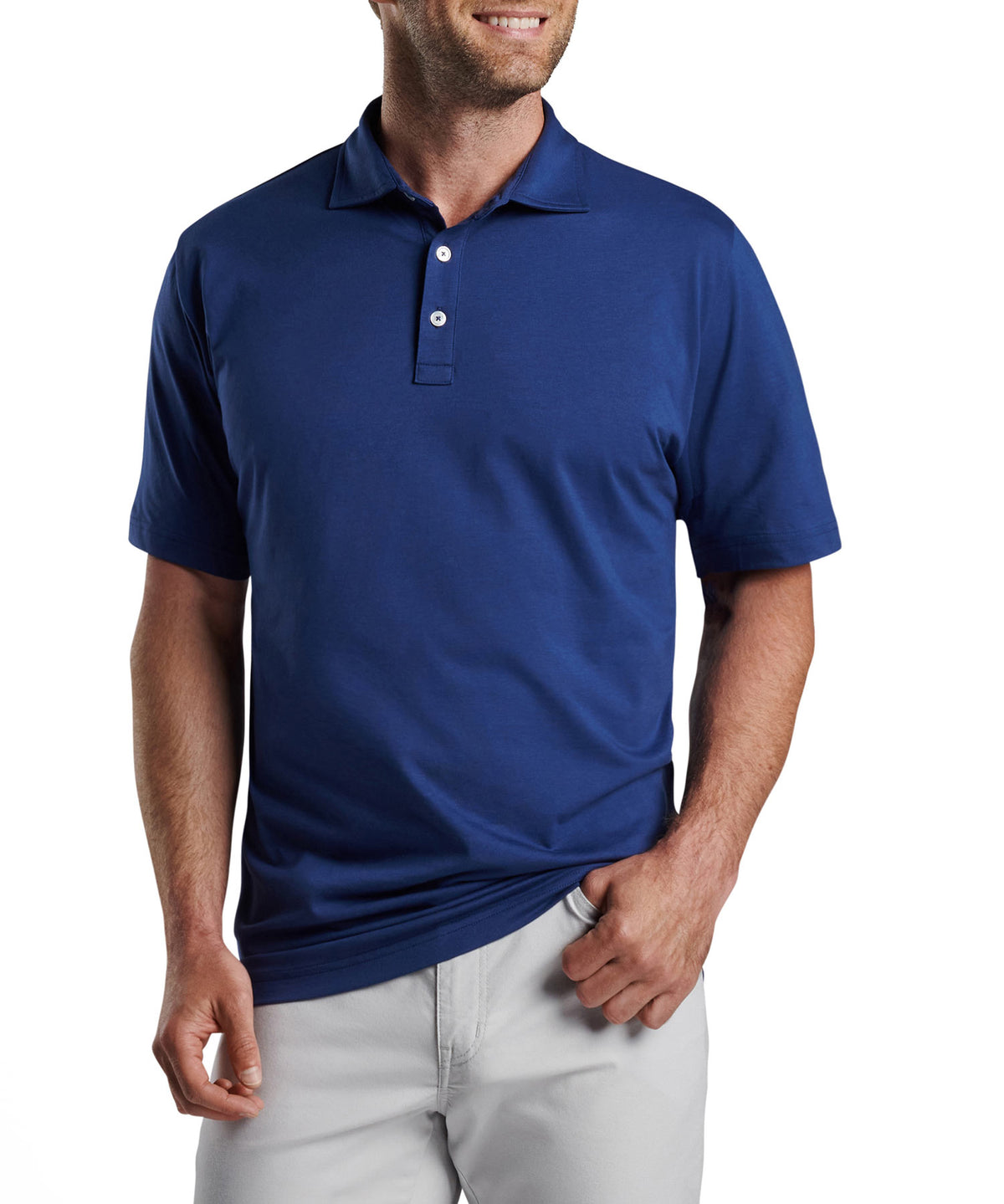 Peter Millar Short Sleeve Pilot Mill Polo Knit Shirt, Men's Big & Tall