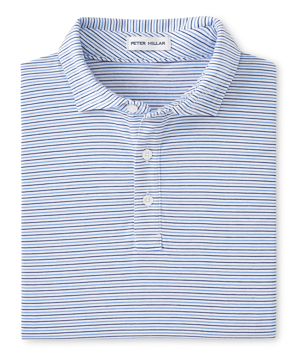 Peter Millar Short Sleeve Pilot Mill Stripe Polo Knit Shirt, Men's Big & Tall