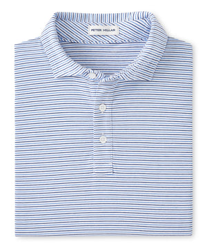 Peter Millar Short Sleeve Pilot Mill Stripe Polo Knit Shirt