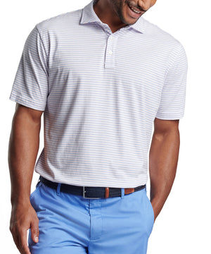 Peter Millar Short Sleeve Pilot Mill Stripe Polo Knit Shirt