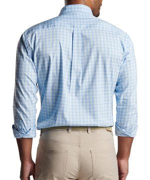 Peter Millar Long Sleeve Bethel Button-Down Collar Patterned Sport Shirt