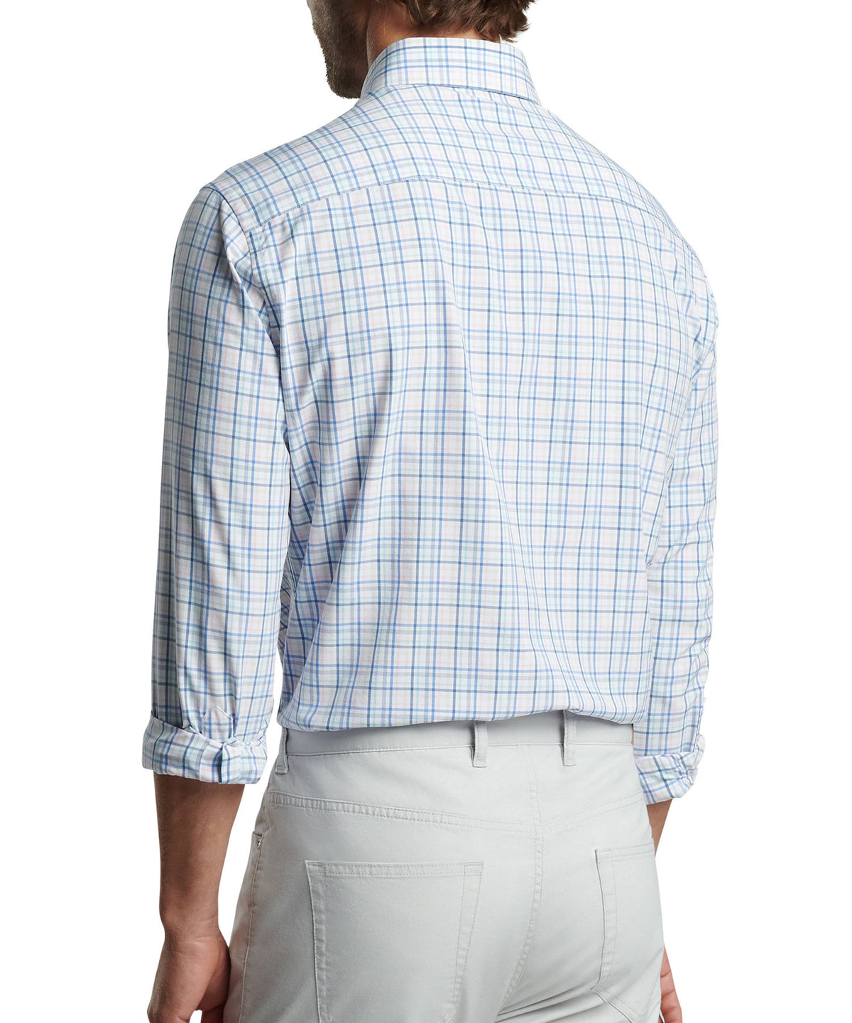 Peter Millar Roxbury Performance Button-Down Collar Sport Shirt, Men's Big & Tall