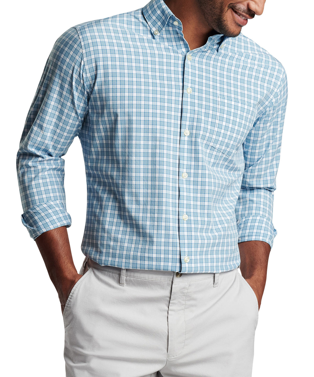 Peter Millar Murphys Performance Button-Down Collar Sport Shirt, Men's Big & Tall