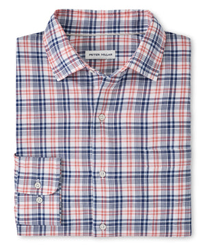 Peter Millar Beacon Spread Collar Sport Shirt