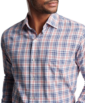 Peter Millar Beacon Spread Collar Sport Shirt