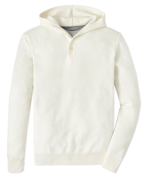 Peter Millar Long Sleeve Hickory Henley Hoodie Pullover