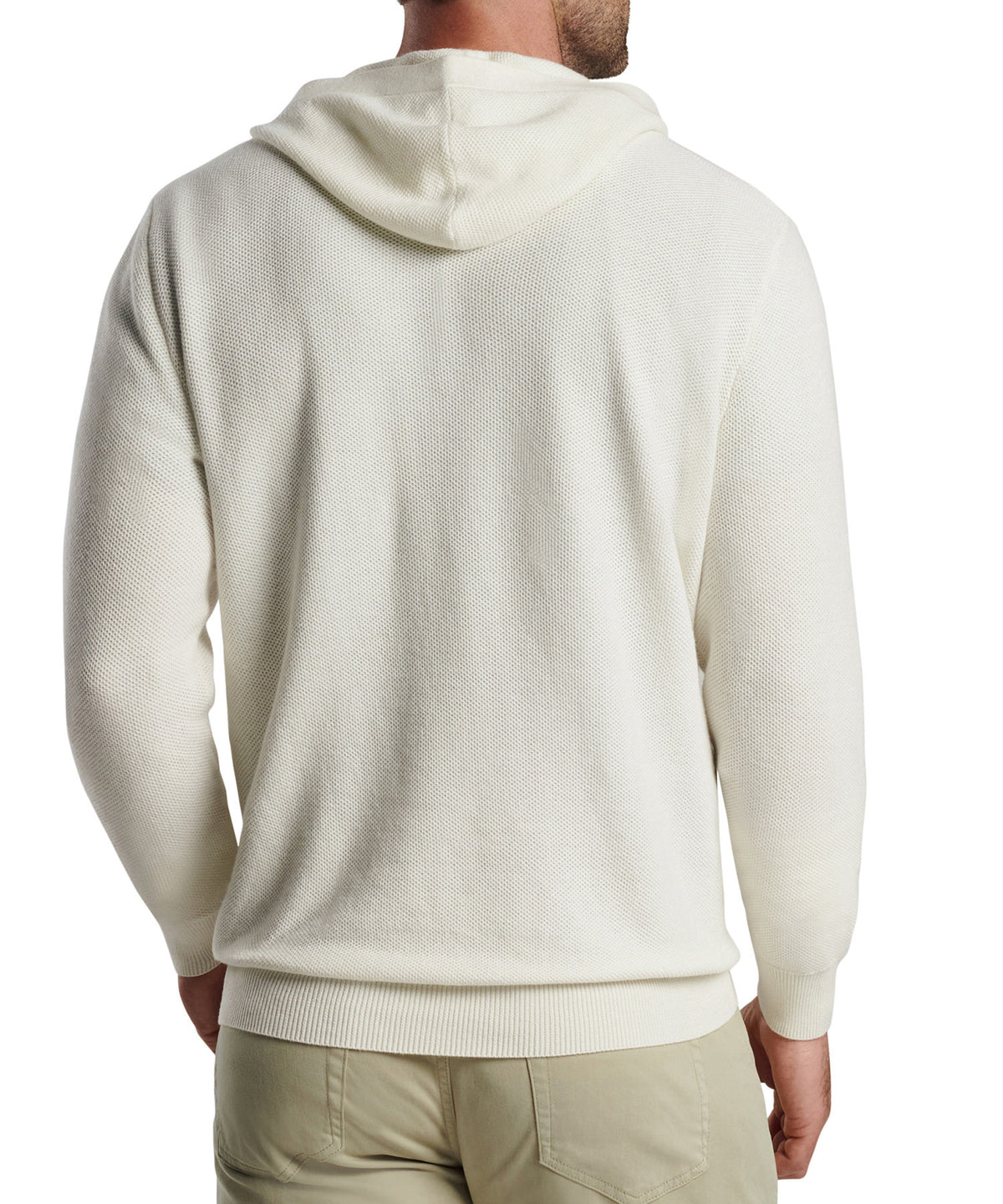 Peter Millar Long Sleeve Hickory Henley Hoodie Pullover, Men's Big & Tall