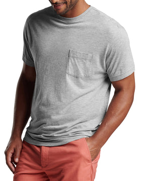 Peter Millar Short Sleeve Lava Wash Crew Neck Pocket T-Shirt