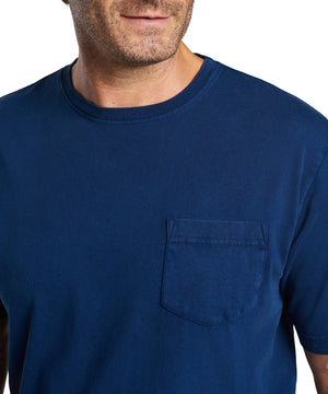 Peter Millar Short Sleeve Lava Wash Crew Neck Pocket T-Shirt