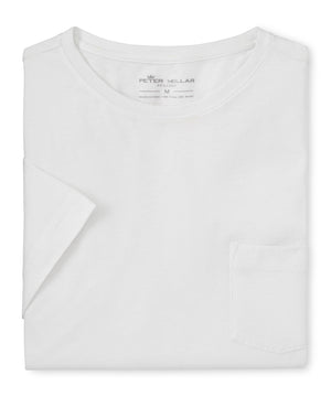 Peter Millar Short Sleeve Lava Wash Crew Neck Pocket T-Shirt