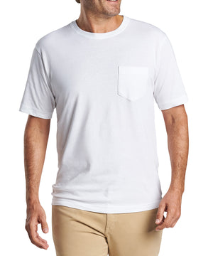 Peter Millar Short Sleeve Lava Wash Crew Neck Pocket T-Shirt