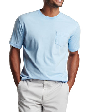 Peter Millar Short Sleeve Lava Wash Crew Neck Pocket T-Shirt