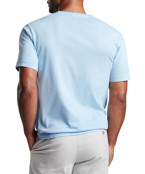 Peter Millar Short Sleeve Lava Wash Crew Neck Pocket T-Shirt