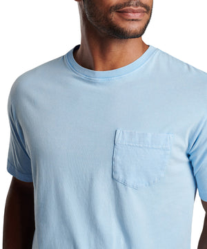 Peter Millar Short Sleeve Lava Wash Crew Neck Pocket T-Shirt