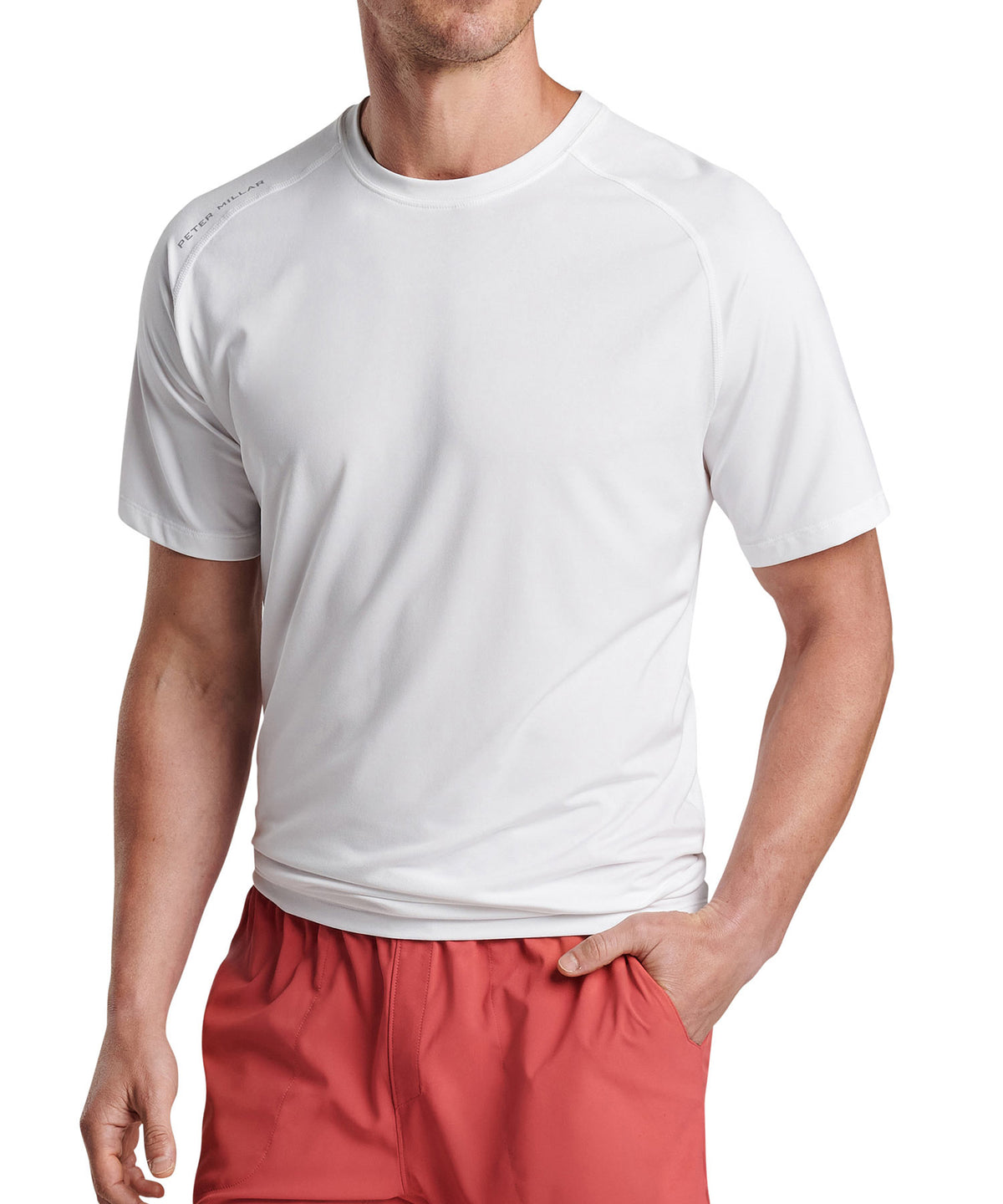 Peter Millar Short Sleeve Aurora Stretch Performance T-Shirt, Men's Big & Tall