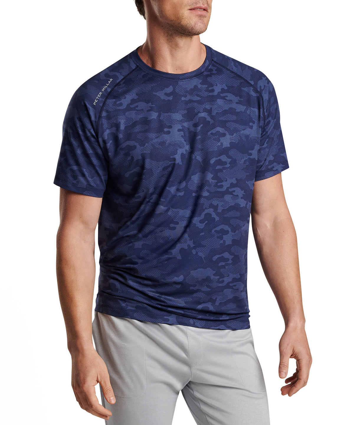 Peter Millar Short Sleeve Aurora Stretch Performance T-Shirt, Men's Big & Tall